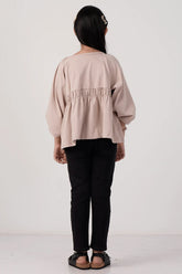 Girl's T-shirt (8-13Y) (Beige)